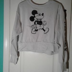 Disney Mickey Long Sleeve Crop Top
